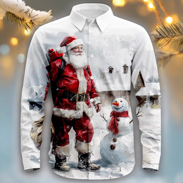 Camisa Estampada 3D con Diseño de Personalidad para Hombre