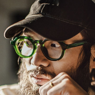 Gafas Retro Clásicas Americanas para Hombre - Montura de Acetato - Image 4