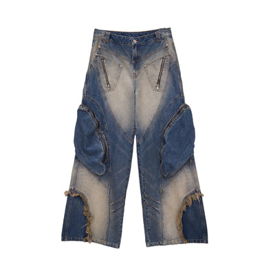Jeans de Trabajo Pesado con Bolsillos Estructurados y Teñido Artesanal - Image 6