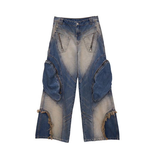 Jeans de Trabajo Pesado con Bolsillos Estructurados y Teñido Artesanal - Image 6