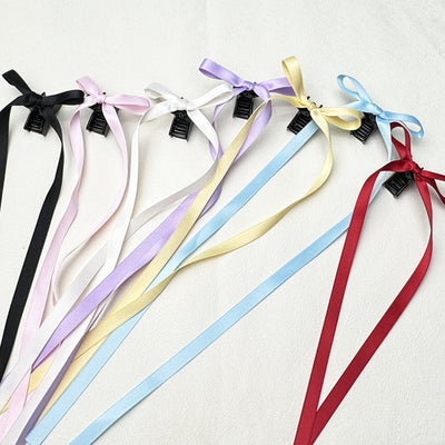 Pinza para Cabello Tipo Garra con Moño de Cinta de 36cm - Poliéster Algodón - Image 3