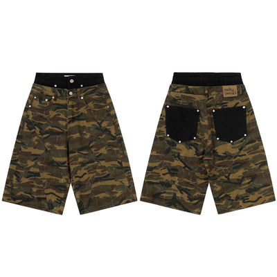 Shorts Cómodos Camuflaje Unisex Corte Relajado - Image 18