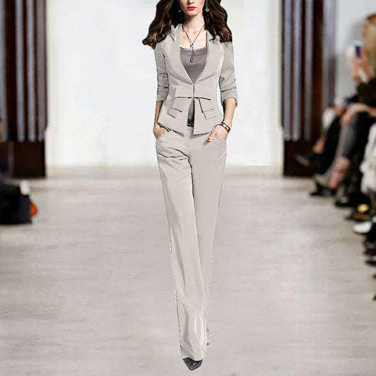 Traje Ejecutivo Mujer Corte Slim Elegancia Moderna - Image 10
