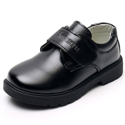 Zapatos de Cuero Negro con Brillo Espejo y Punta Redonda - Image 6