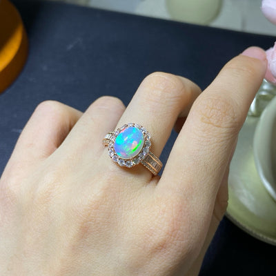 Anillo de Ópalo Natural Hecho a Mano - Diseño Exclusivo - Image 14