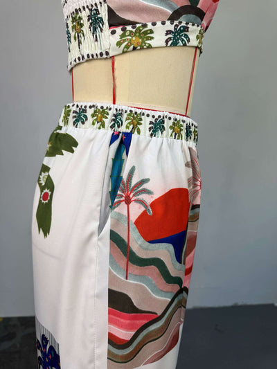 Conjunto de 3 Piezas: Blusa Estampada Manga Larga, Bralette y Pantalón Ancho - Image 22