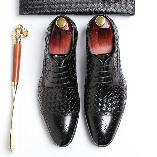 Zapatos de Cuero Puntiagudos Británicos para Hombre - Estilo Ejecutivo - Image 10