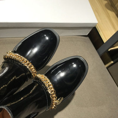 Botas Mujer Tacón Medio con Cadena Metálica y Punta Redonda - Image 19