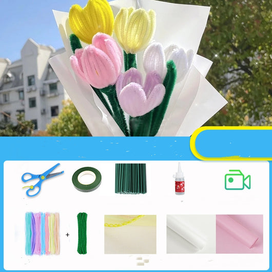 Kit DIY Ramo de Flores Hecho a Mano para Niñas - Día de la Mujer - Image 11