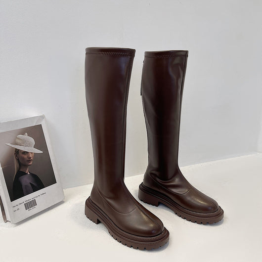 Botas Altas Slim Retro Versátiles - Image 6