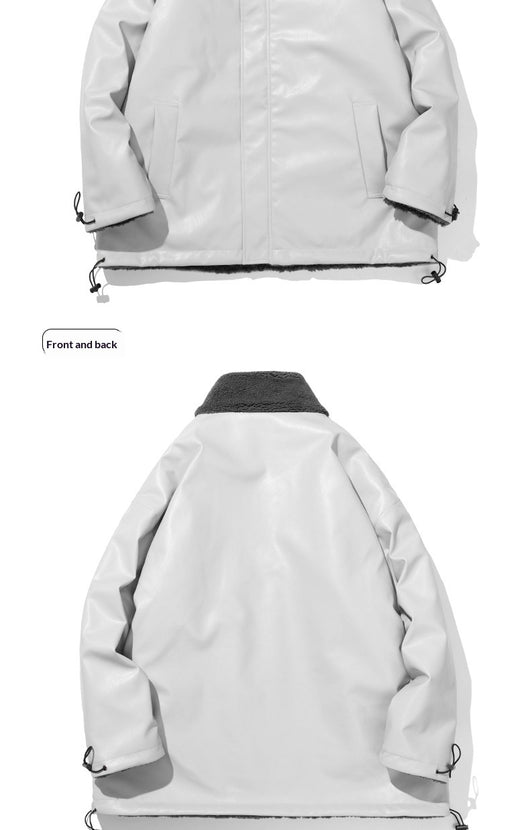 Abrigo Reversible de Lana de Cordero con Estilo Literario y Artístico - Image 13