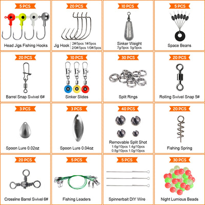 Maletín de Pesca Marina 246 Piezas - Kit Completo de Accesorios y Cebos - Image 9