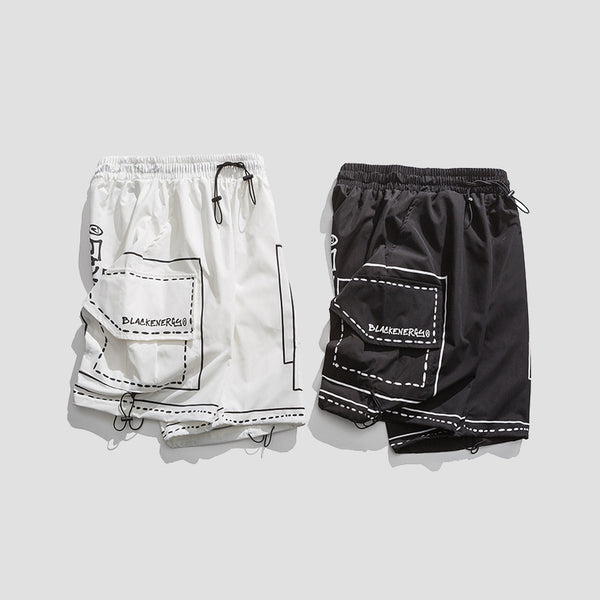 Pantalones Cortos Deportivos Hombre Cintura Suelta Cinco Puntos
