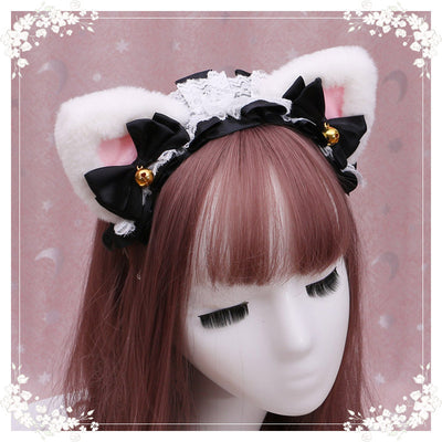 Diadema Lolita Gatita de Peluche con Encaje - Accesorio Anime Japonés - Image 39