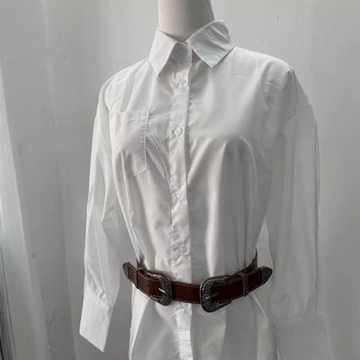 Vestido Camisero Blanco para Mujer - Colección Otoño - Image 6