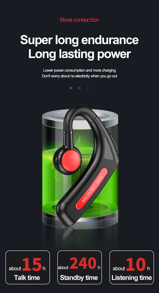 Auriculares Bluetooth de Conducción Ósea - Diseño Ergonómico sin Inserción - Image 21