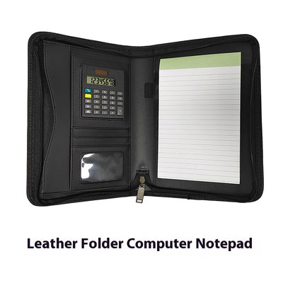 Carpeta A5 Multifuncional con Bolsa PU y Compartimento para Computadora - Image 3