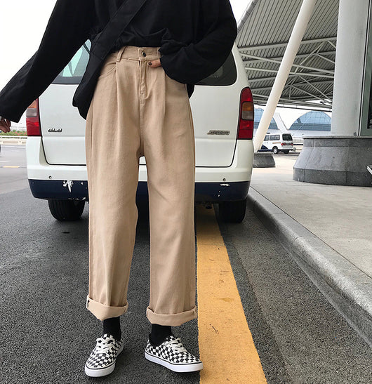Pantalón Denim Ancho Suelto de Cintura Alta para Mujer - Image 11