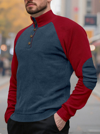 Chamarra Casual Raglan para Hombre - Cuello Alto Suelto Primavera Otoño - Image 16