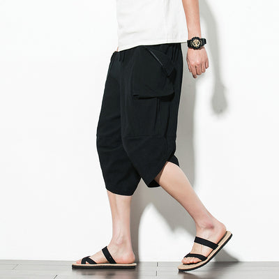 Pantalones Anchos de Zanahoria con Bolsillos Grandes para Hombre - Image 10