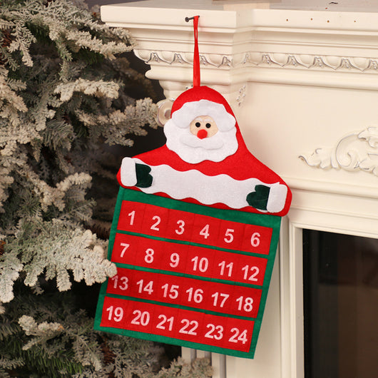 Calendario Floral de Terciopelo Navideño para Adultos Mayores - Image 3