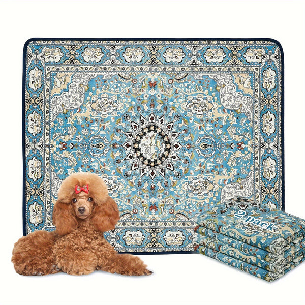 Tapete Absorbente para Mascotas Estilo Bohemio Resistente a Manchas