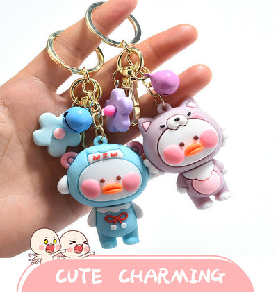 Llavero Pato Dudu de Epoxy - Adorable Accesorio Cartoon Viral - Image 10