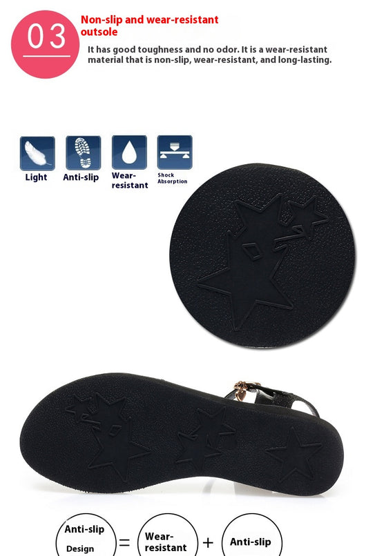 Sandalias Planas Antideslizantes con Suela Suave - Cómodas y Versátiles - Image 23