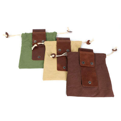 Bolsa de Recolección de Setas Canvas Plegable con Cuero - Ideal para Senderismo y Camping - Image 11