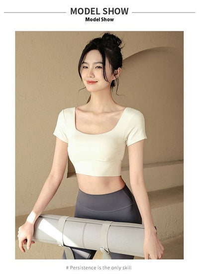 Camiseta Manga Corta para Mujer con Refuerzo de Pecho - Image 12