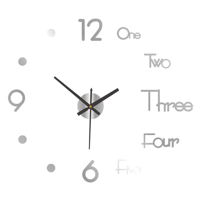 Reloj de Pared Digital Silencioso Nórdico - Adhesivo Decorativo Acrílico - Image 16