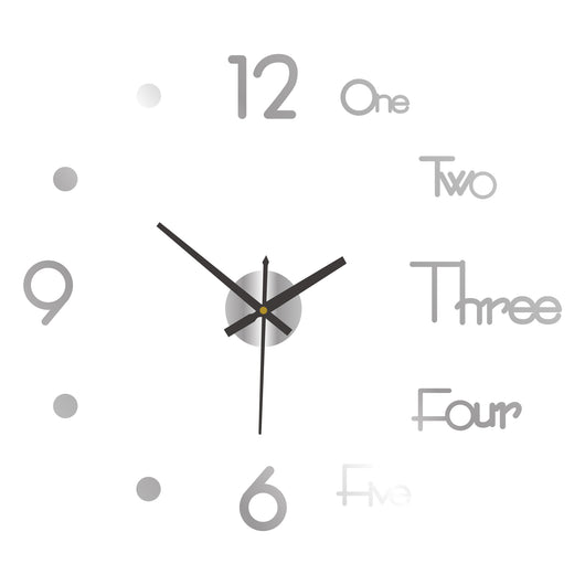 Reloj de Pared Digital Silencioso Nórdico - Adhesivo Decorativo Acrílico - Image 16