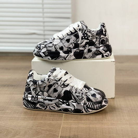 Zapatillas Deportivas Plataforma Mujer con Diseño Pintado a Mano - Image 5