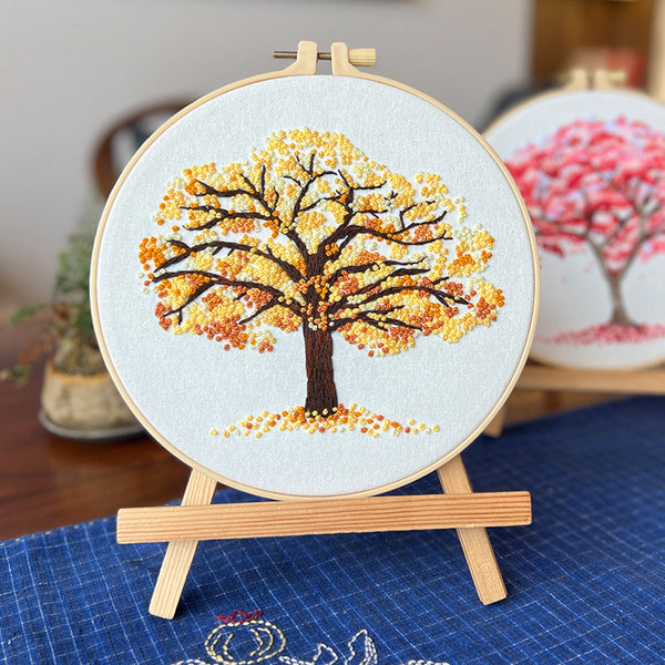 Kit de Bordado Principiante con Árbol Colgante - Pintura Textil