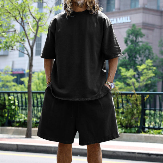 Conjunto Deportivo Hombre Verano - Playera Cuello Redondo y Shorts con Bolsillos - Image 3