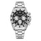Silver With Black And White