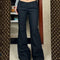 Calça Feminina de Cintura Baixa e Boca Larga - Ajuste Slim com Caimento Perfeito