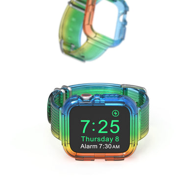Correa de Reloj Rainbow Transparente TPU Integrado Edición Limitada - Image 5