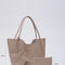 Bolso de Cuero Sintético para Mujer con Billetera y Neceser Incluidos