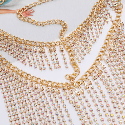Cadena de Cabeza Punk con Strass y Borlas - Estilo Europeo y Americano - Image 12