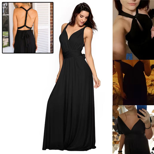 Vestido Largo Backless Multiusos para Fiestas y Bodas