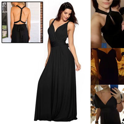 Vestido Largo Backless Multiusos para Fiestas y Bodas