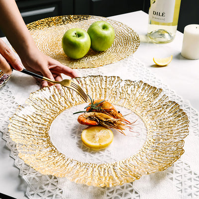 Bandeja de Cristal para Frutas y Aperitivos - Elegancia Moderna para tu Sala - Image 18