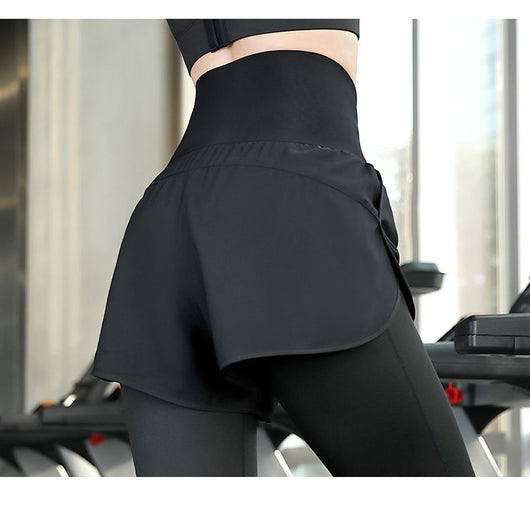 Pantalón Deportivo Cintura Alta con Corset Integrado Efecto Dos Piezas - Image 3