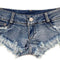 Shorts Denim Rotos Cintura Baja para Mujer