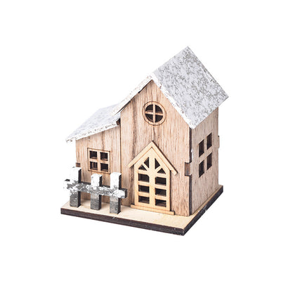 Casita Navideña de Madera con Luz LED - Image 11