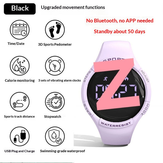 Pulsera Deportiva Inteligente con Pantalla Táctil - Monitor de Frecuencia Cardíaca y Podómetro - Image 6