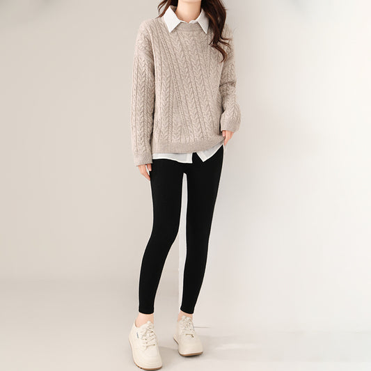 Leggings Térmicos de Lana Tejida sin Costuras - Cintura Alta Reductora - Image 2