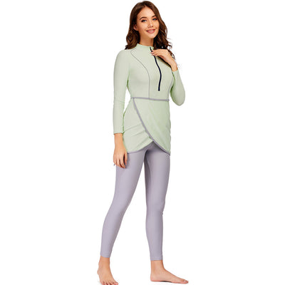 Traje de Baño Conservador Estampado Floral para Mujer - Image 5