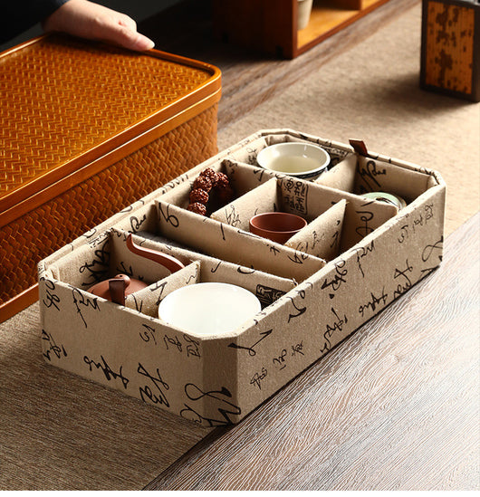 Contenedor Hermético de Bambú Rectangular Doble Capa con Tapa - Caja Portátil para Alimentos y Té - Image 5